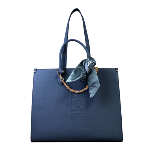 “Flamboyant blue” tote bag